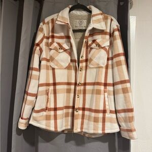 Plaid Button-Up Jacket